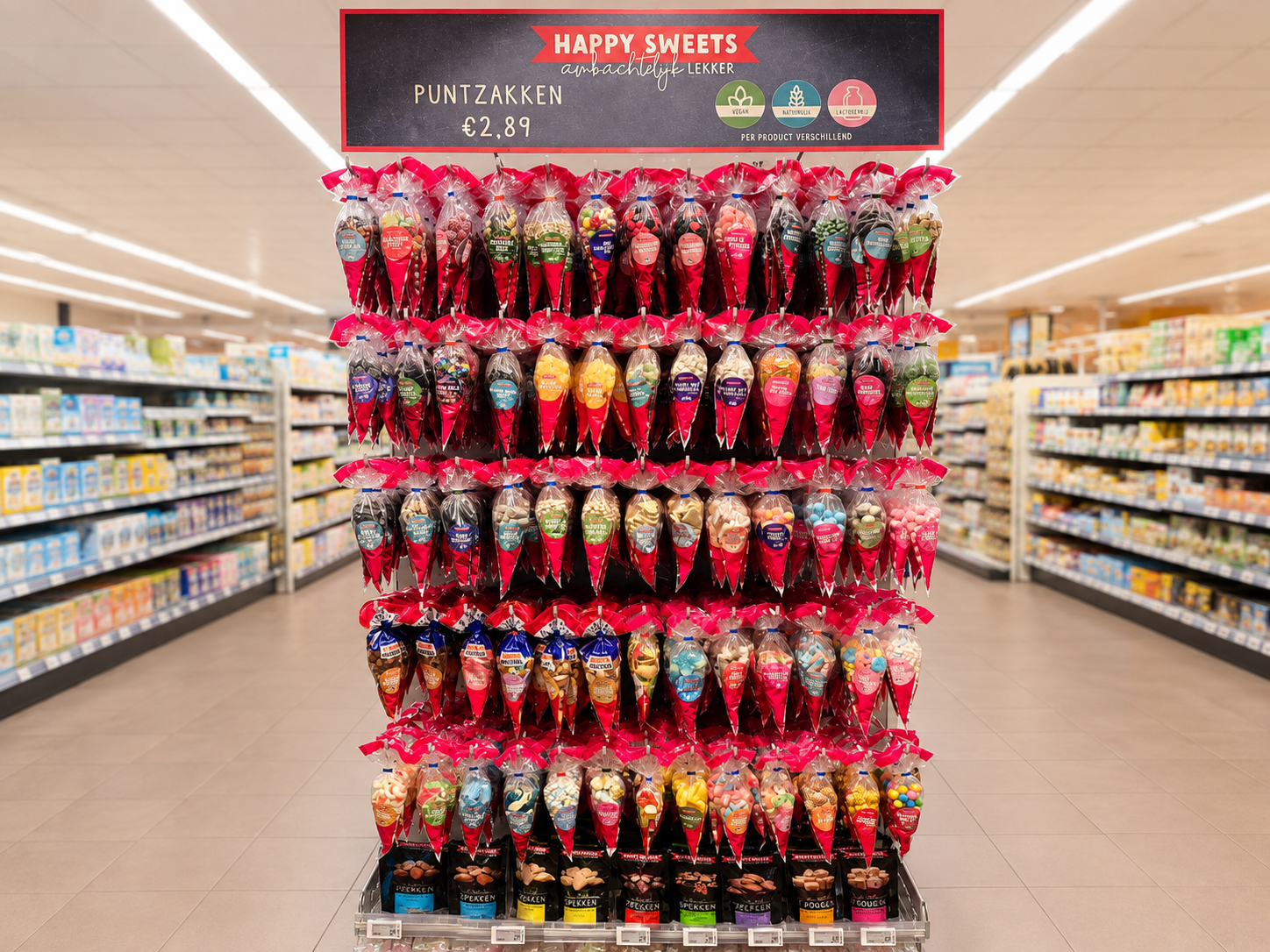 Happy Sweets presentatie in de winkel